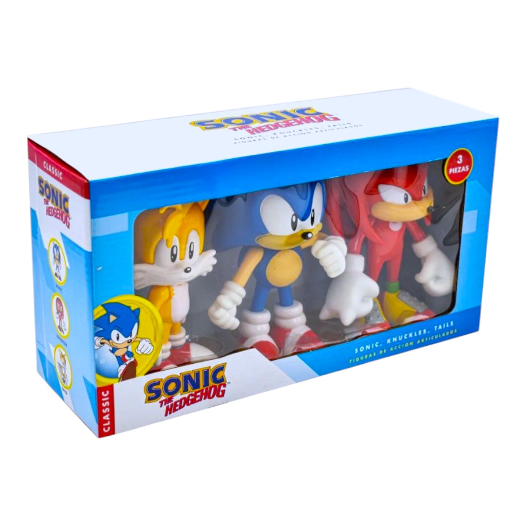 Coleccion 3 Figuras de SONIC Juguete ST-SKM6-03