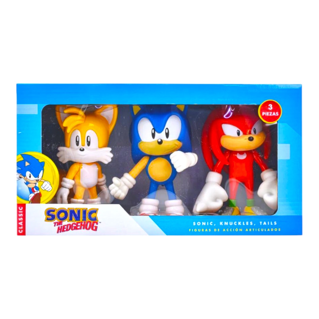 Coleccion 3 Figuras de SONIC Juguete ST-SKM6-03