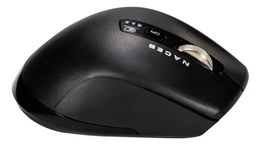 MOUSE NACEB INFINITY CONFORT CS1 INALAMBRICO 3200DPI DOBLE SCROLL NEGRO NA-0133