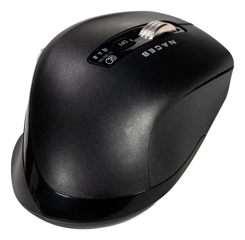 MOUSE NACEB INFINITY CONFORT CS1 INALAMBRICO 3200DPI DOBLE SCROLL NEGRO NA-0133
