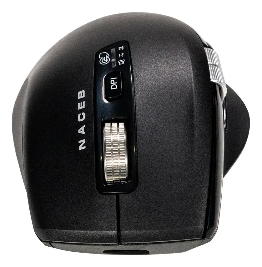 MOUSE NACEB INFINITY CONFORT CS1 INALAMBRICO 3200DPI DOBLE SCROLL NEGRO NA-0133