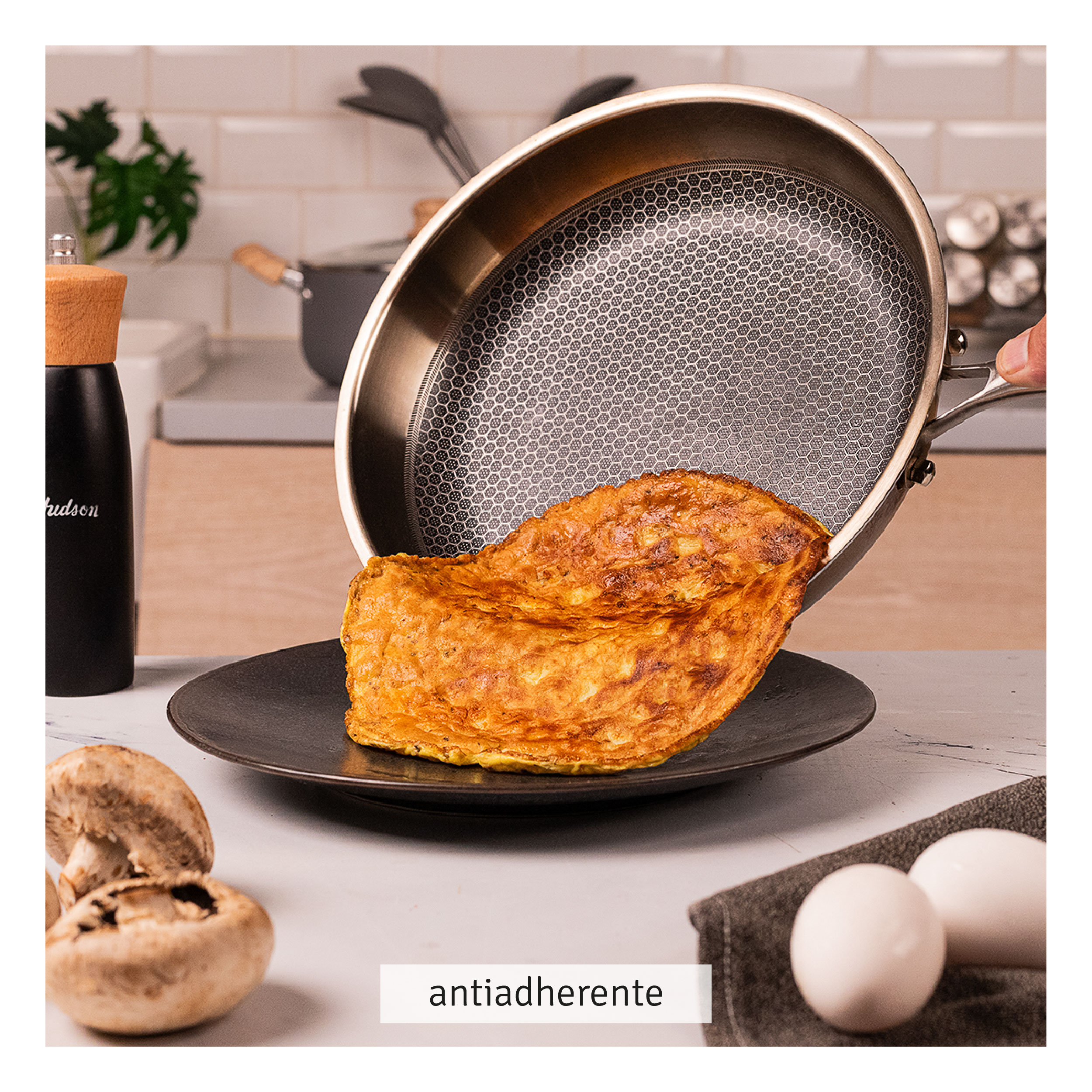 Sartén 26cm Acero Inoxidable Profesional