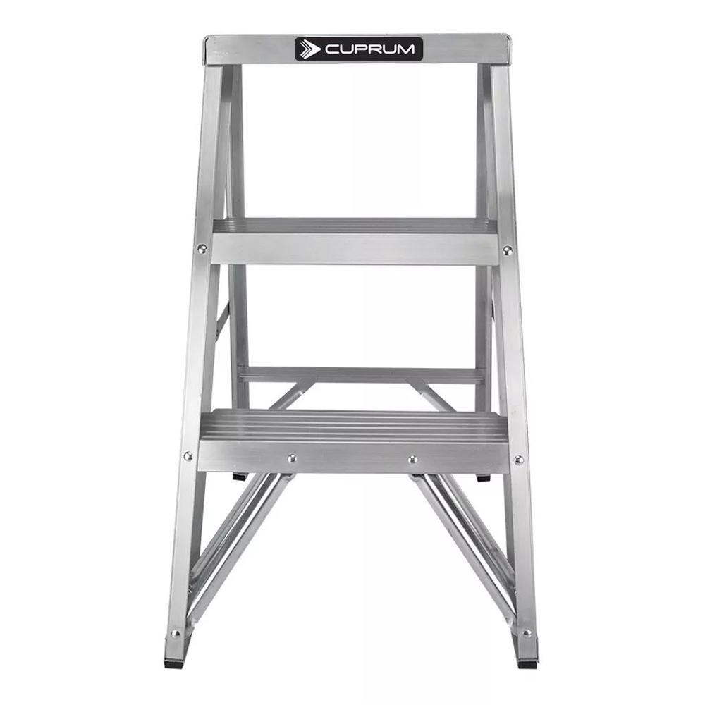 ESCALERA ALUMINIO 2 PELDAÑOS 150 KG CUPRUM 429-02N