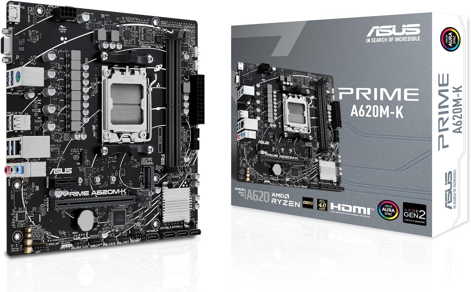 MB ASUS PRIME A620M-K AM5 DDR5 MICRO ATX VGA HDMI 90MB1F40-M0EAY0
