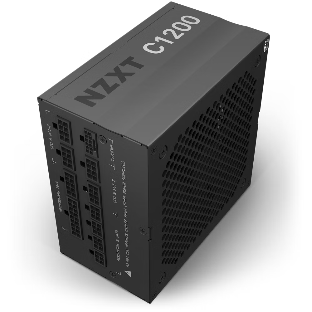 FUENTE NZXT C1200 1200W NEGRA ATX 3.0 GOLD FULL MODULAR PCIE5.0