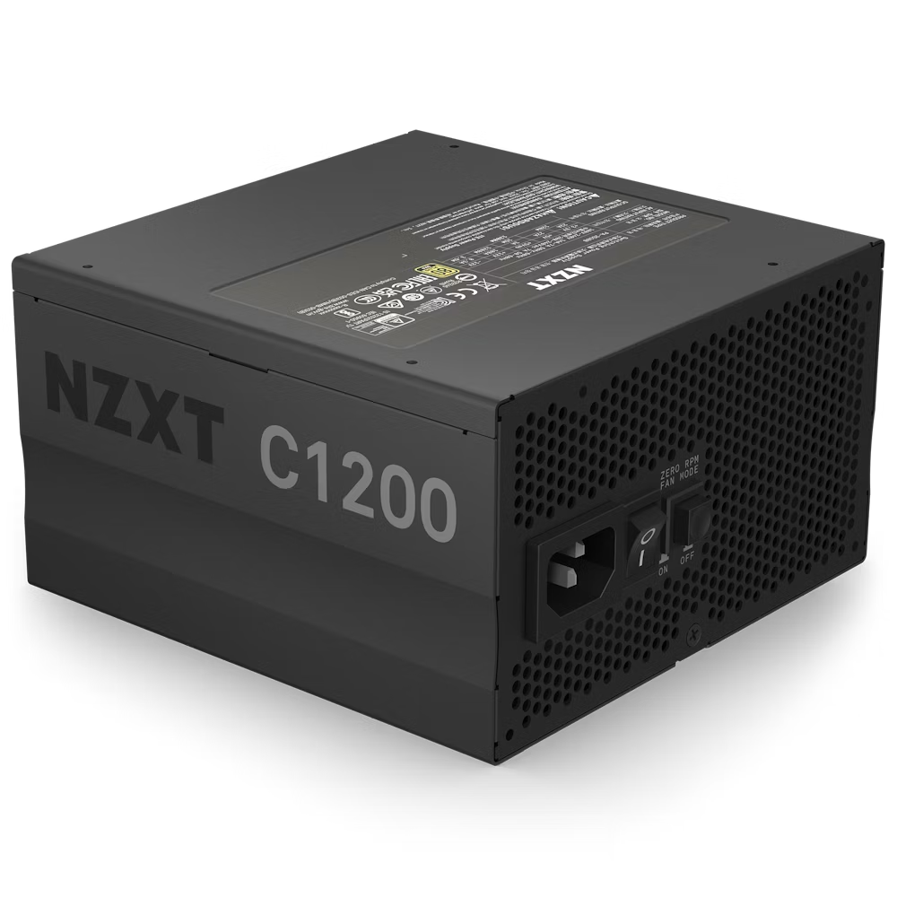 FUENTE NZXT C1200 1200W NEGRA ATX 3.0 GOLD FULL MODULAR PCIE5.0