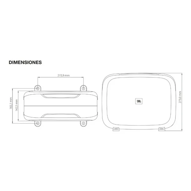 Par DE Subwoofer Pasivo JBL Fuse 8 Pulgadas 200w rms