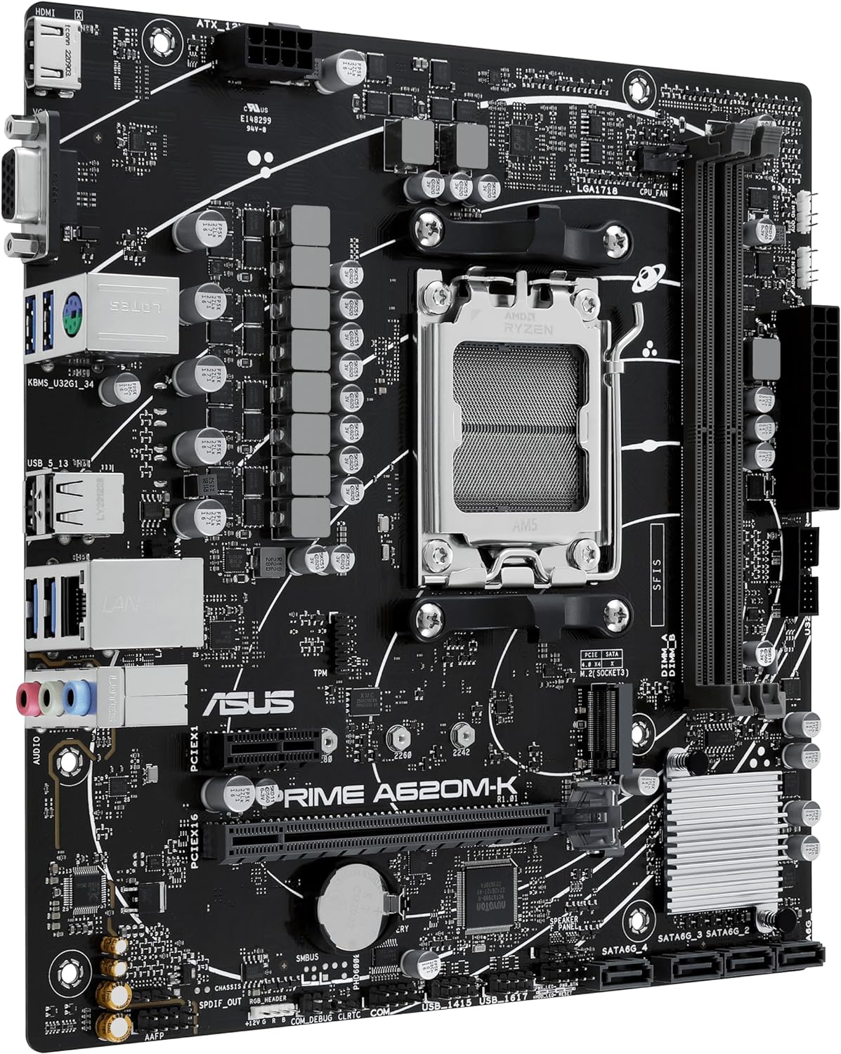 MB ASUS PRIME A620M-K AM5 DDR5 MICRO ATX VGA HDMI 90MB1F40-M0EAY0