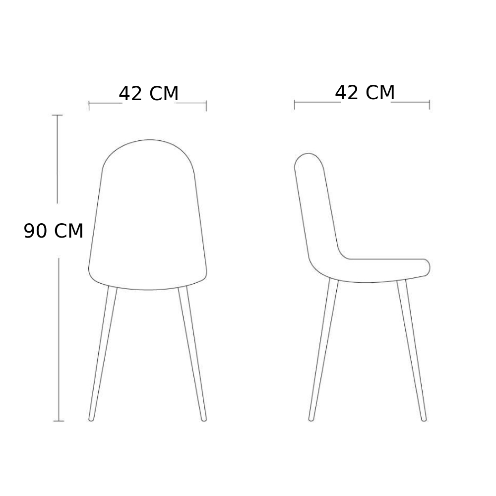 Silla comedor oslo (café)