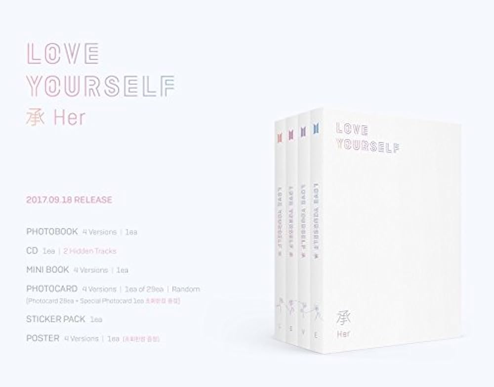 Bts Love Yourself ( HER ) Album L O V E / Version Aleatoria
