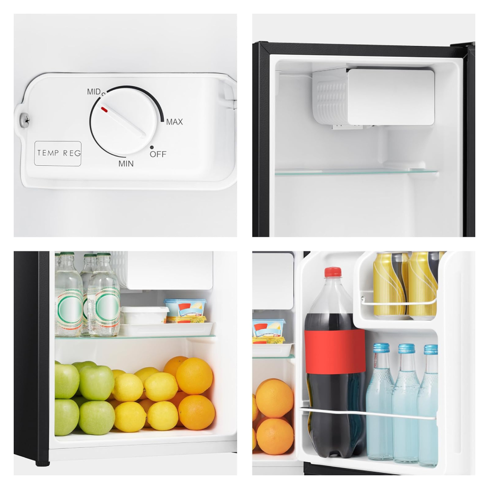 Frigobar Hisense RR16D6ABX1 1.6 pies Freezer Capa 42 L Negro
