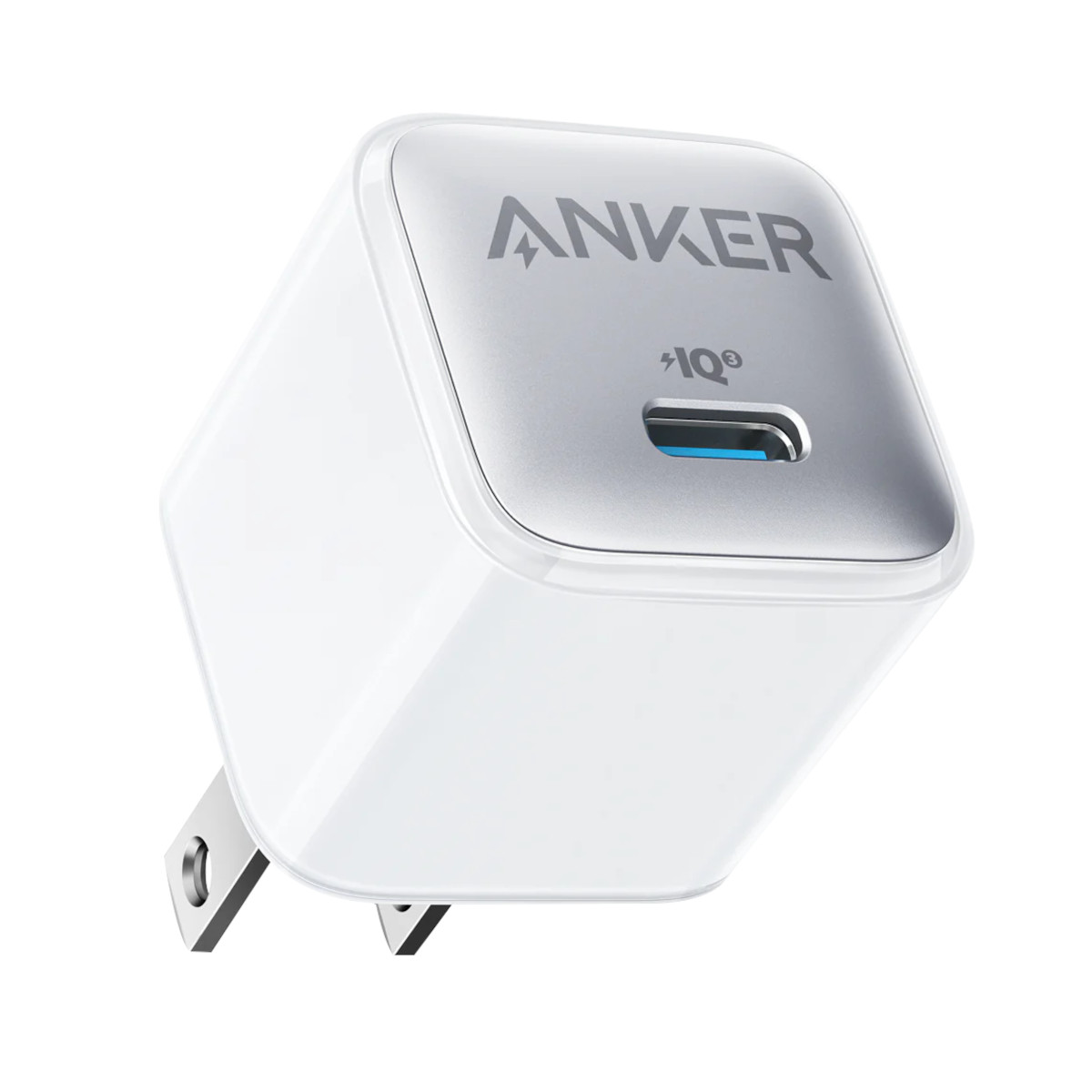 Cargador de Pared Anker 20w USB-C Inteligencia IQ3 Blanco
