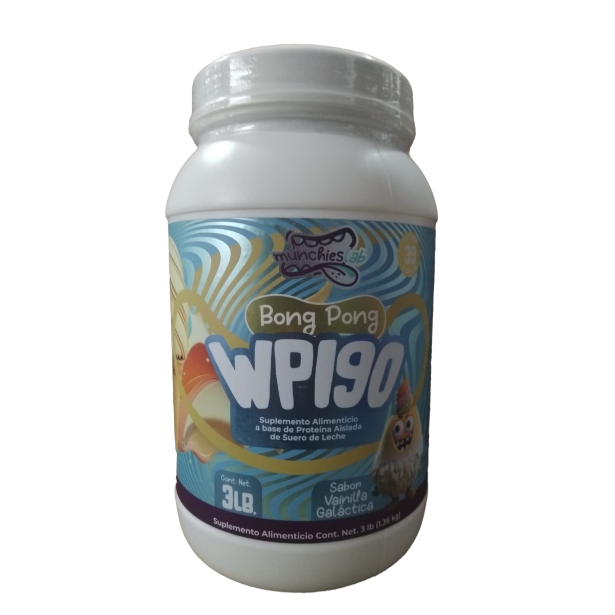 Bong Pong Wpigo | Munchies Lab | Proteína Aislada Sin Lactosa 3 lbs