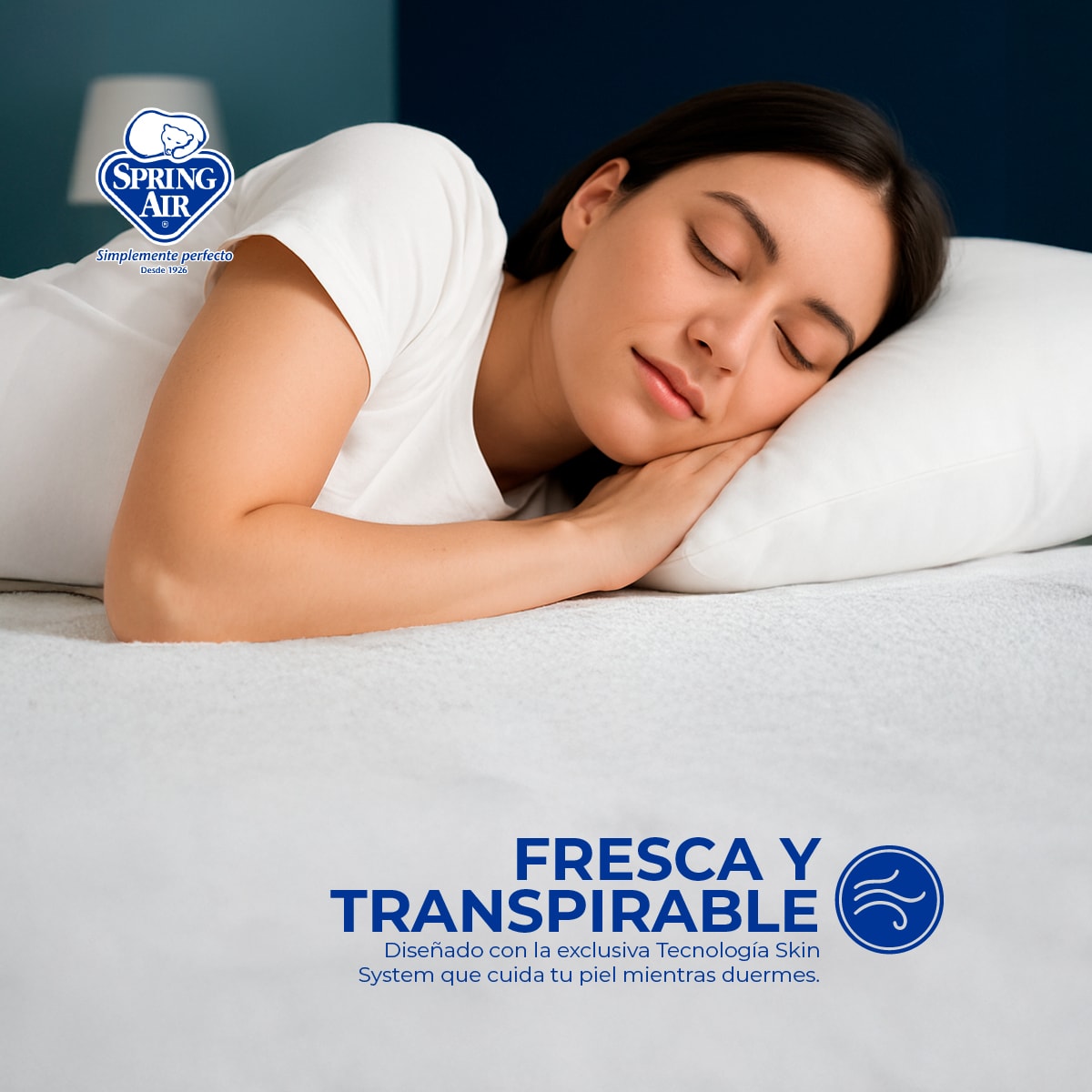 Cubre Colchon King Size Towel-Tech, Tecnología Skin System. Impermeable, Anti ácaros, Hipoalergénico y Transpirable