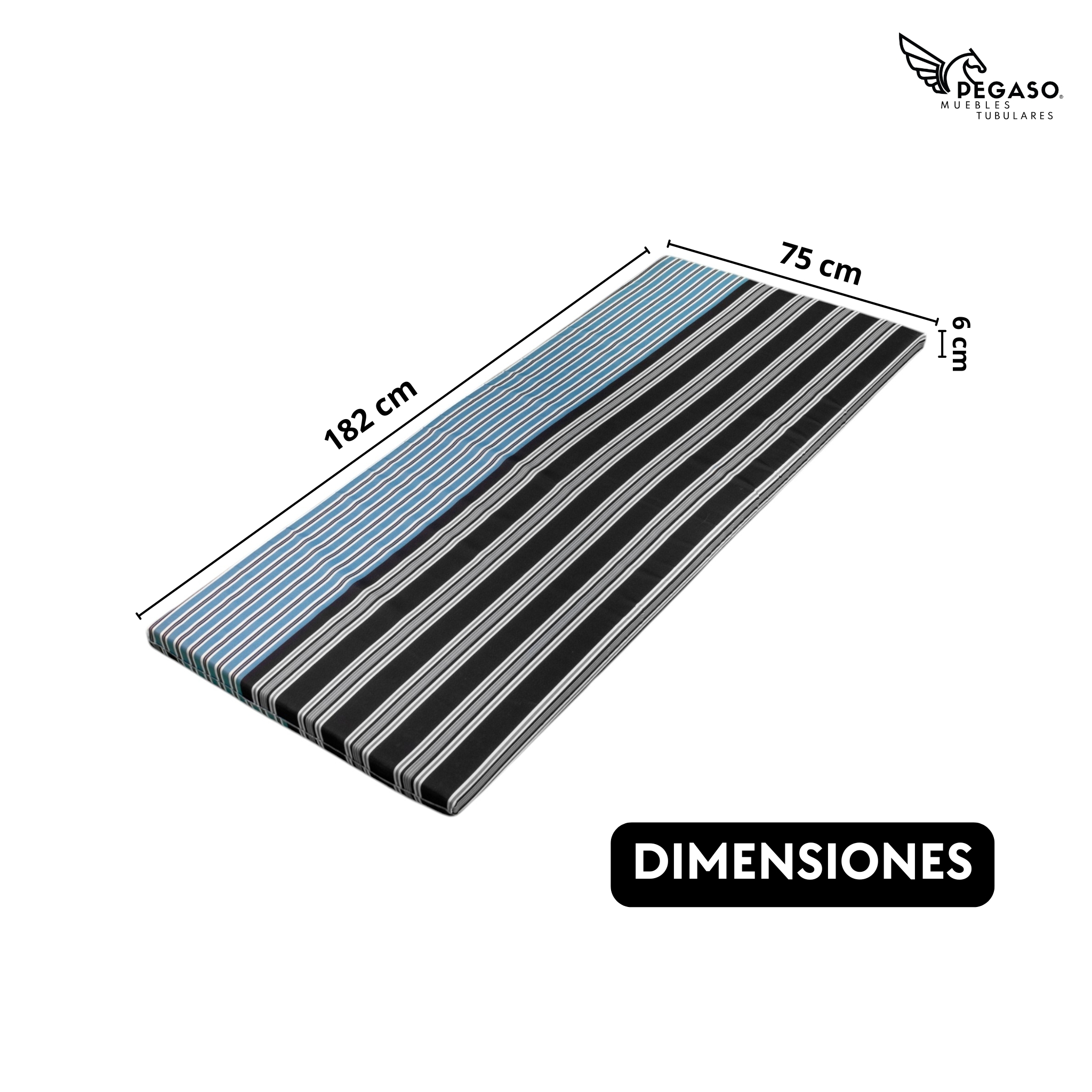 Colchoneta Para Catre Hule Espuma 6 Cm - Pegaso