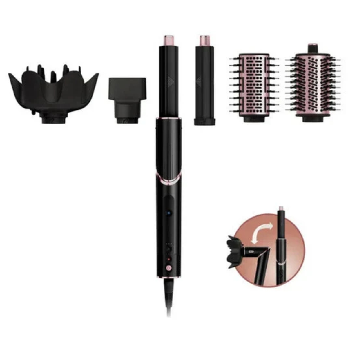 Sistema de Secado/Peinado Multiestilizador Shark HD440BK 6 Piezas Negro SYP-Y2