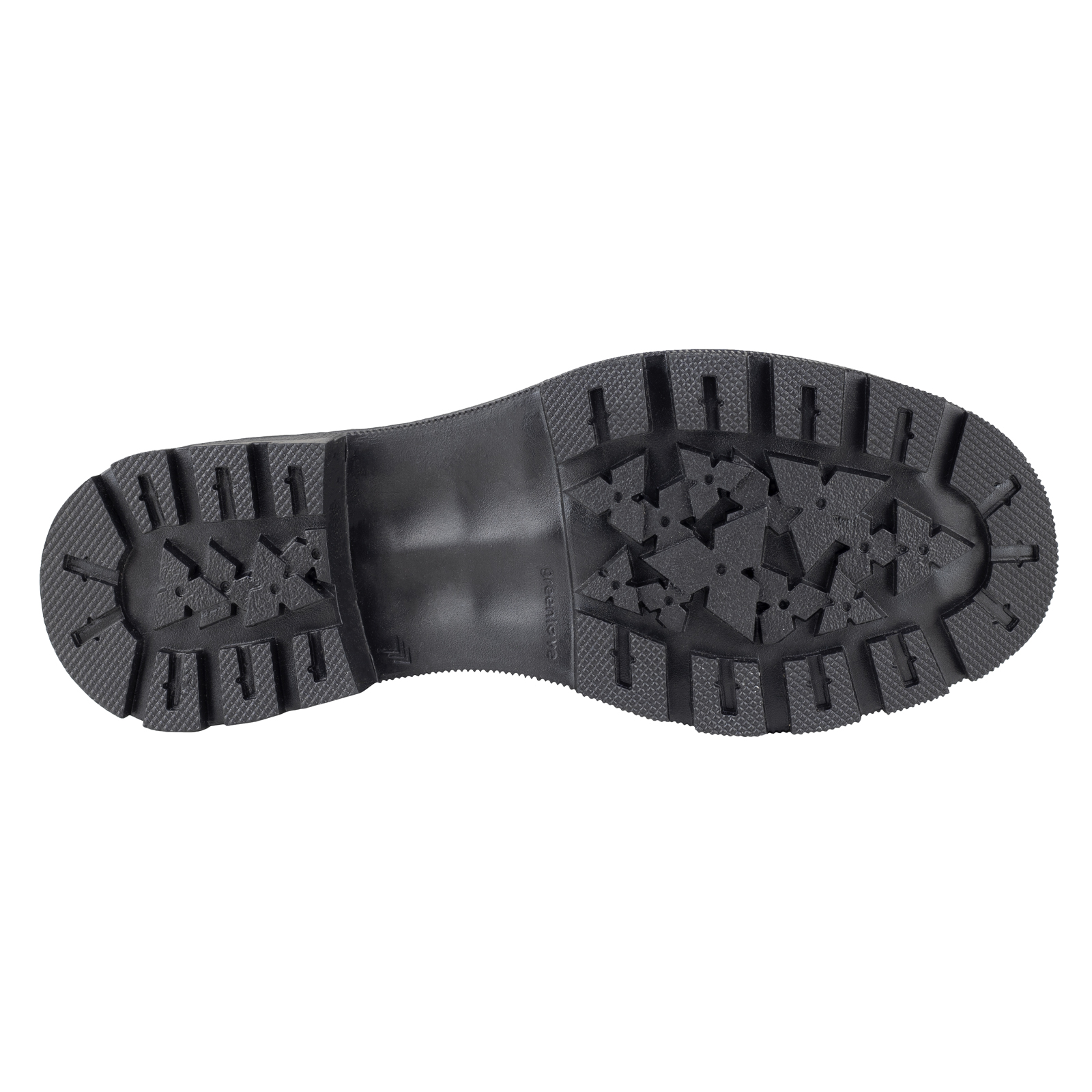 Zapato Chunky Escolar Niña De Charol Green Love 94070 Negro Suela Gruesa Agujeta