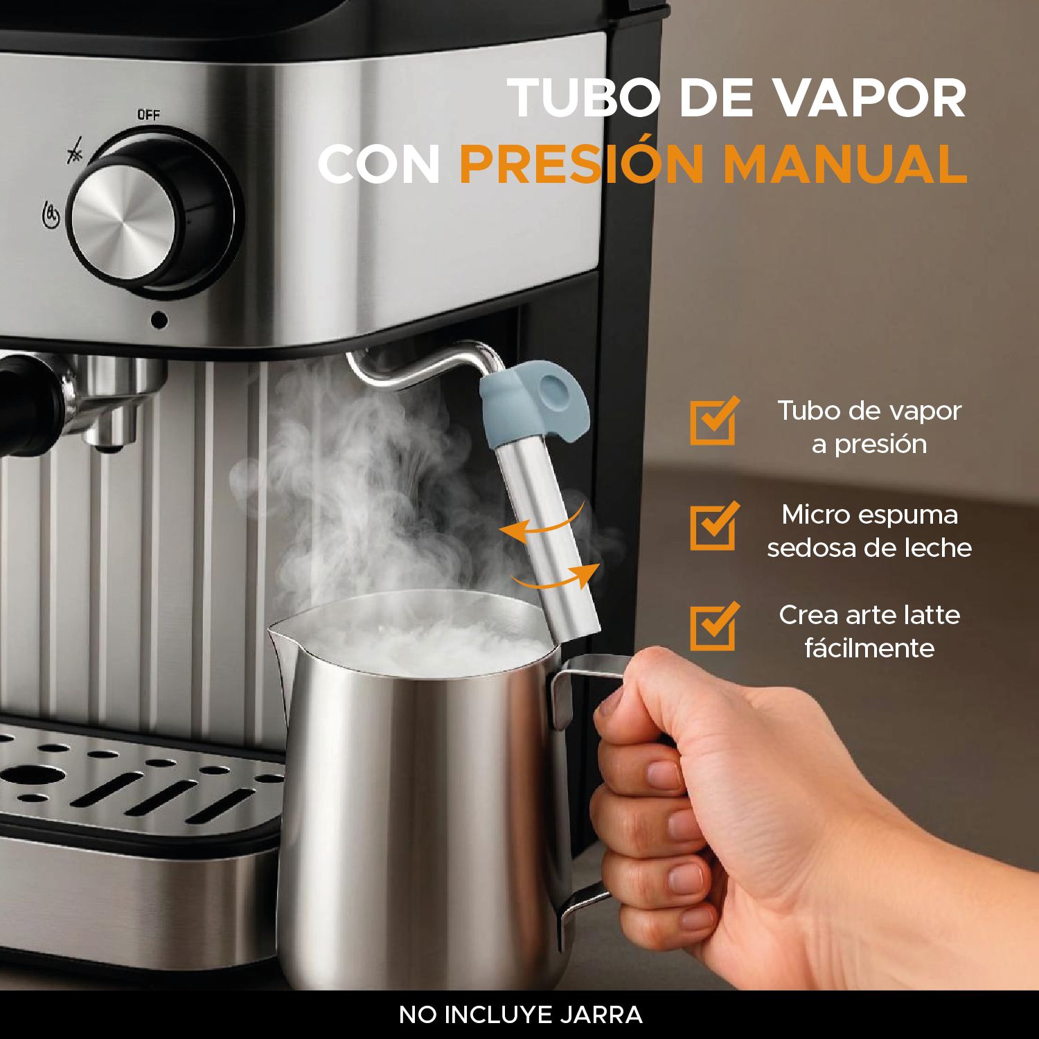 Cafetera Espresso Capuccino OLA CASA 15 bares