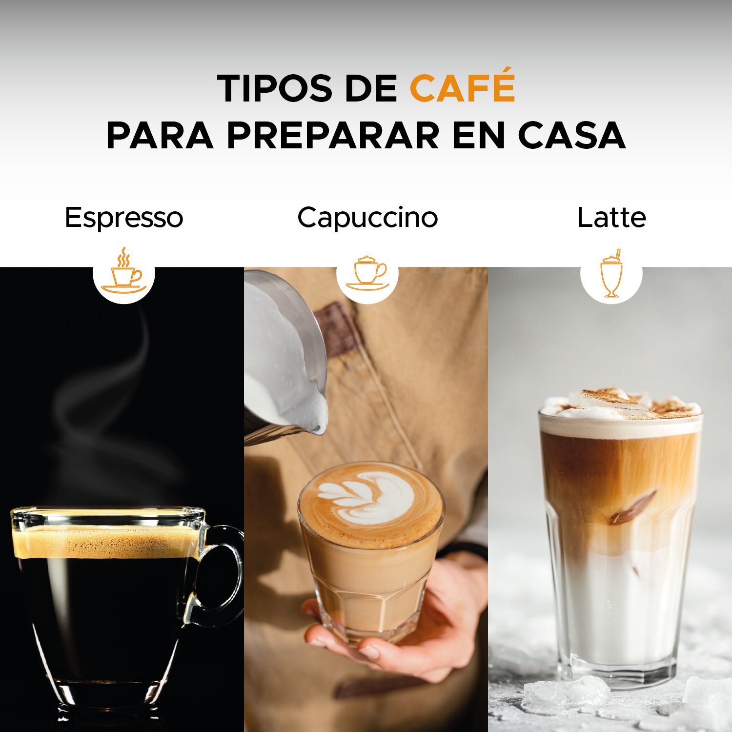 Cafetera Espresso Capuccino OLA CASA 15 bares