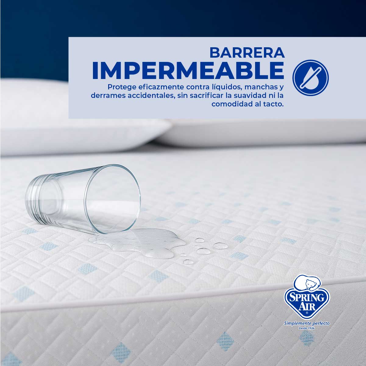2 Almohadas Cool Sleep + Cubre Colchón King Size Freeze