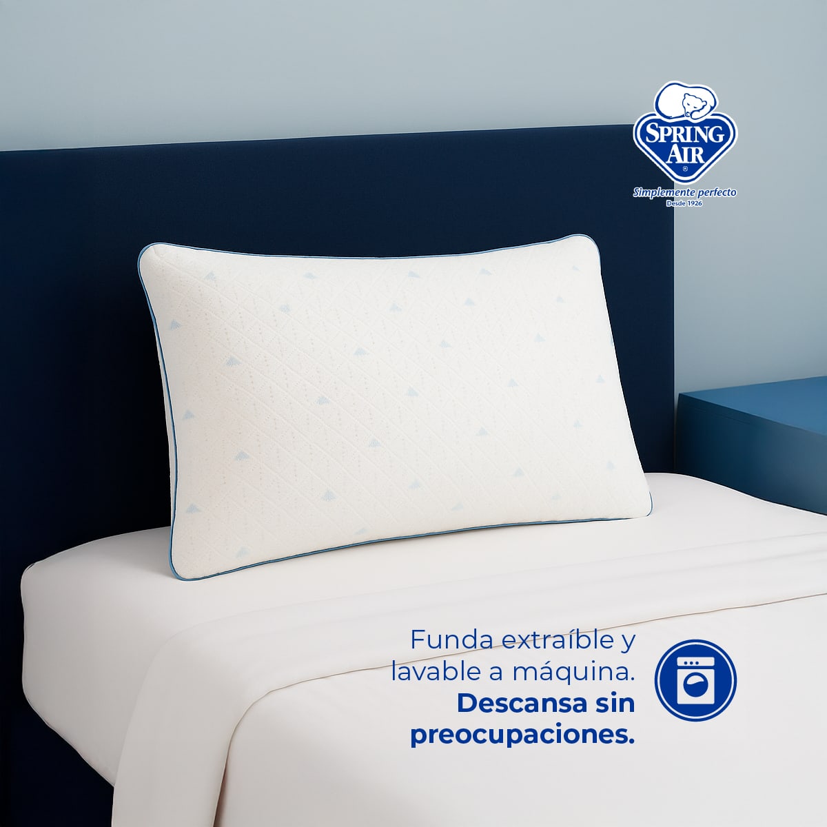 2 Almohadas Cool Sleep + Cubre Colchón King Size Freeze