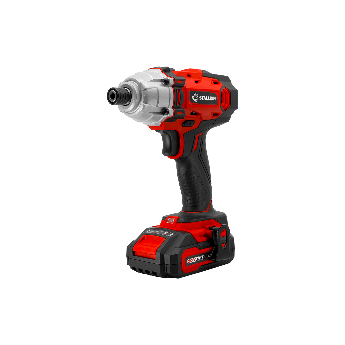 Kit Taladro Profesional De Impacto De Batería Stallion 20v + Atornillador De Impacto + Maleta + 2 Baterías + Cargador + Estuche - STKTAI20