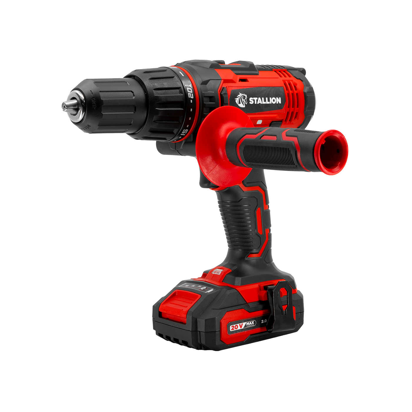 Kit Taladro Profesional De Impacto De Batería Stallion 20v + Atornillador De Impacto + Maleta + 2 Baterías + Cargador + Estuche - STKTAI20