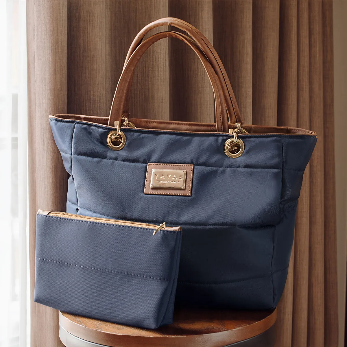 Bolsas De Mujer Bolsa Mujer Bolso Mujer Bolsa De Mujer Tote Austin Yayas Incluye Cosmetiquera Color Marino LISA
