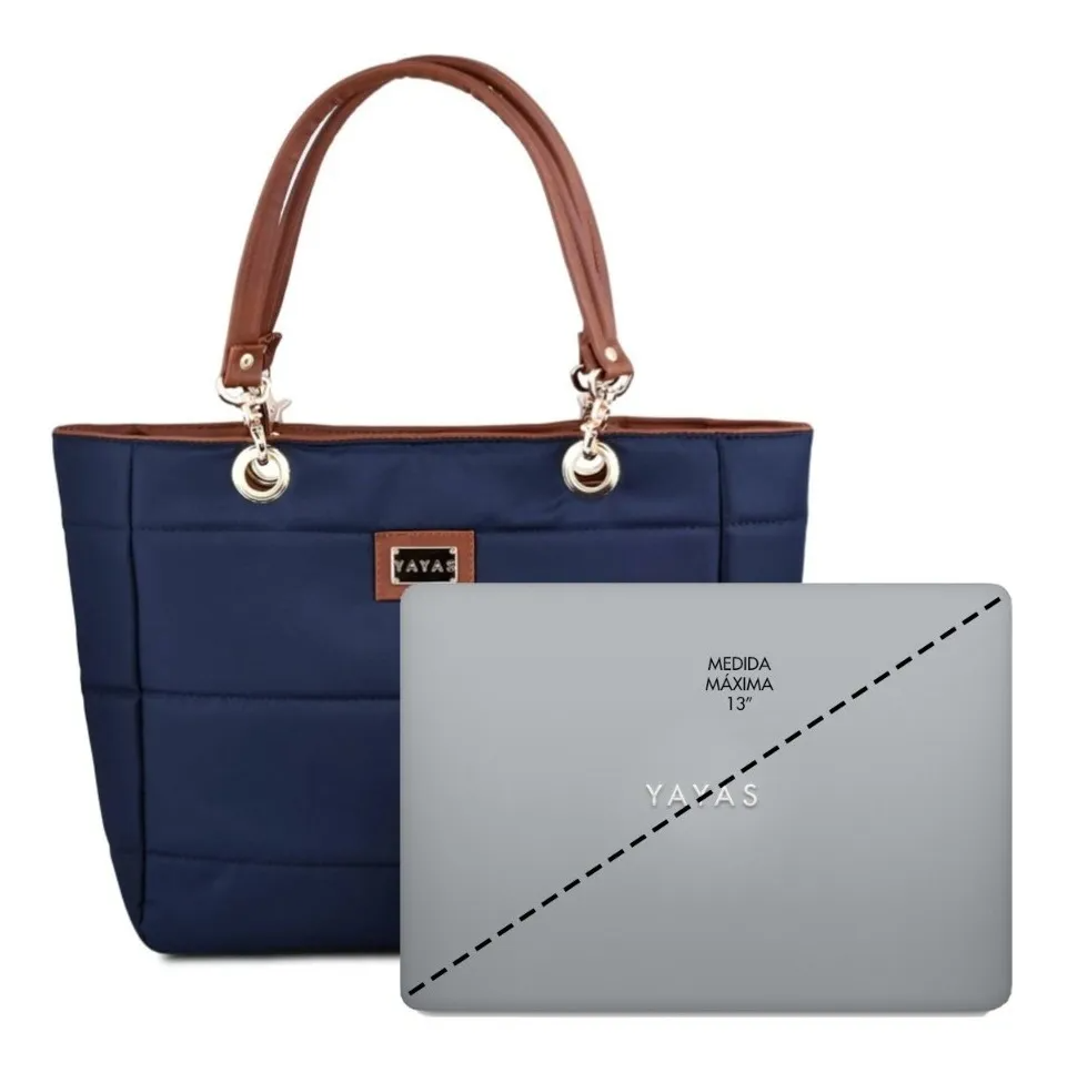 Bolsas De Mujer Bolsa Mujer Bolso Mujer Bolsa De Mujer Tote Austin Yayas Incluye Cosmetiquera Color Marino LISA