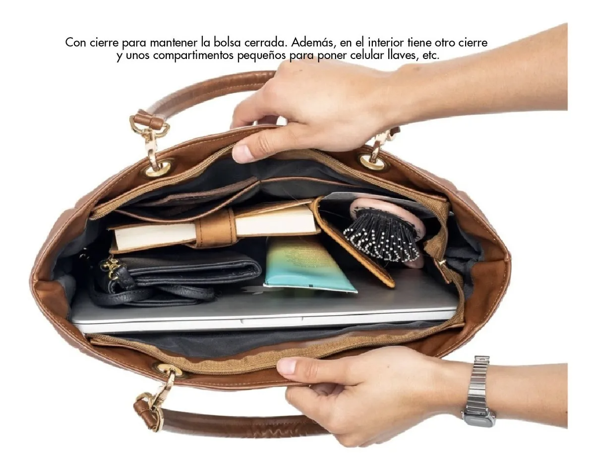 Bolsas De Mujer Bolsa Mujer Bolso Mujer Bolsa De Mujer Tote Austin Yayas Incluye Cosmetiquera Color Marino LISA