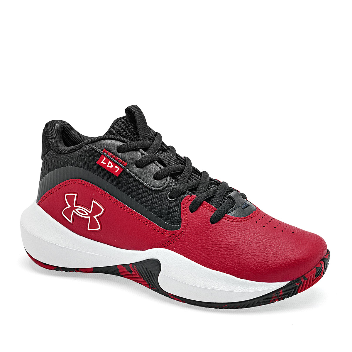 UNDER ARMOUR UA GS Lockdown 7 TENIS MUJERDEPORTIVO COLOR ROJO NEGRO