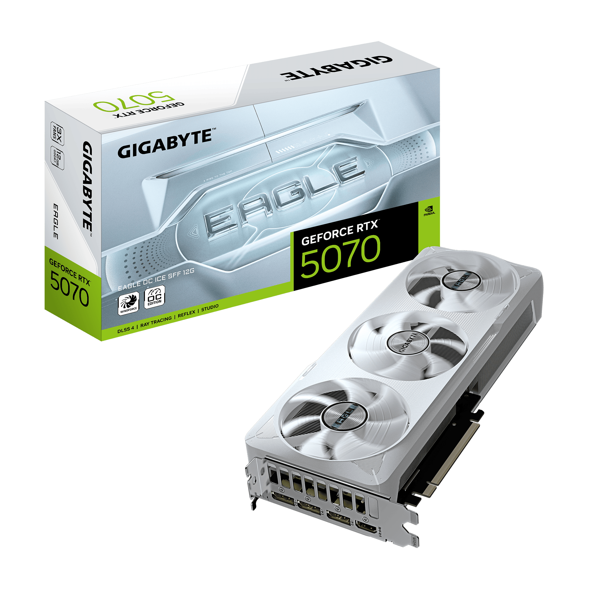 TVIDEO GIGABYTE RTX 5070 EAGLE OC ICE SFF 12GB 192 BIT GDDR7 GV-N5070EAGLEOC ICE-12GD