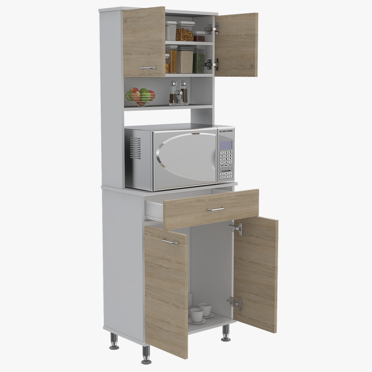 Modulo armable para cocina con espacio para horno de microondas modelo Kitchen
