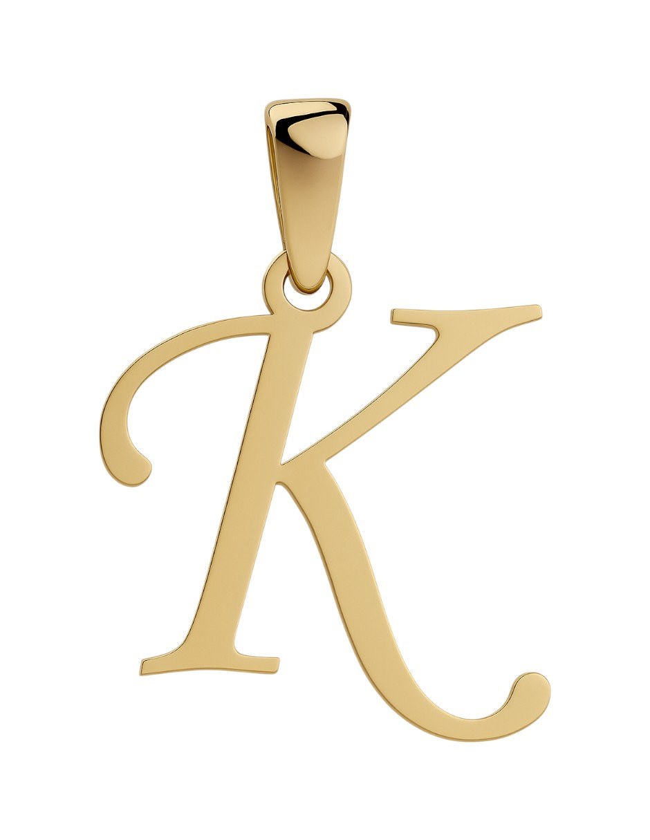 Dije Inicial Letra K Oro 14 K.