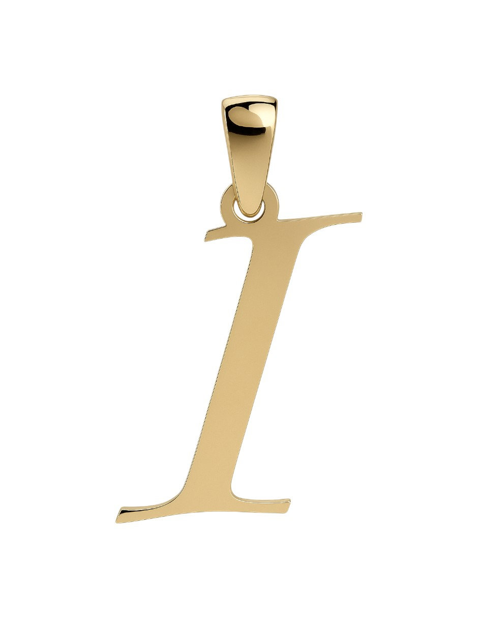 Dije Inicial Letra I Oro 14 K + Obsequio