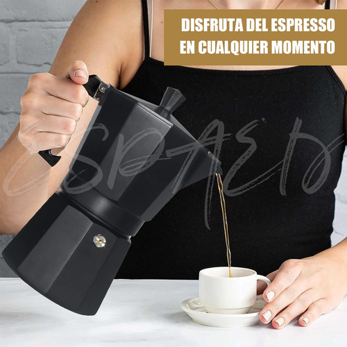 Cafetera Manual Italian Coffee Mocha Aluminio 6 Tazas