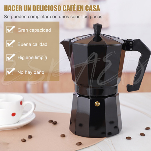 Cafetera Manual Italian Coffee Mocha Aluminio 6 Tazas