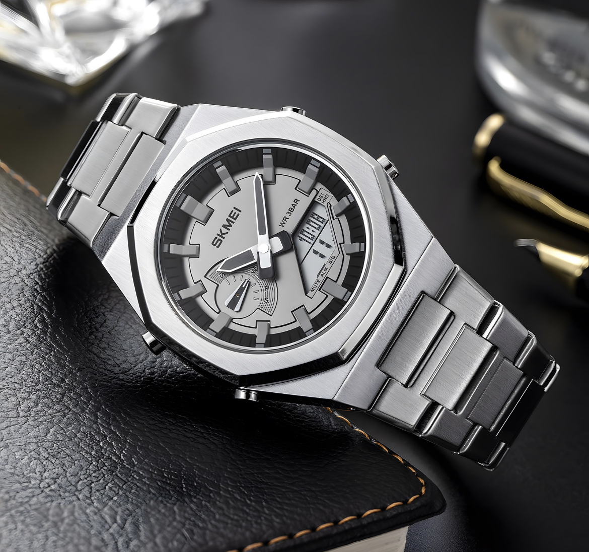 Reloj De Cuarzo Para Hombre Reloj Pulsera Impermeable 1816