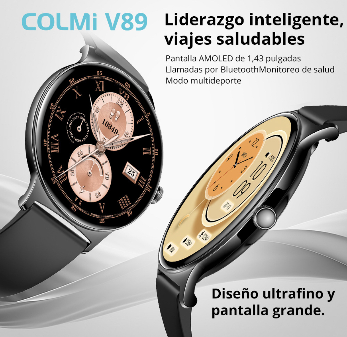 Reloj Inteligente Para Mujer Fino Y Ligero Smartwatch Amoled