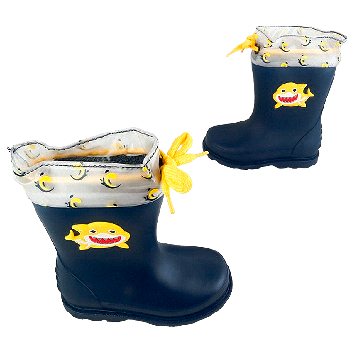 Botas Niño Lluvia Ajustable Cómodas Tiburón Shark 614-M