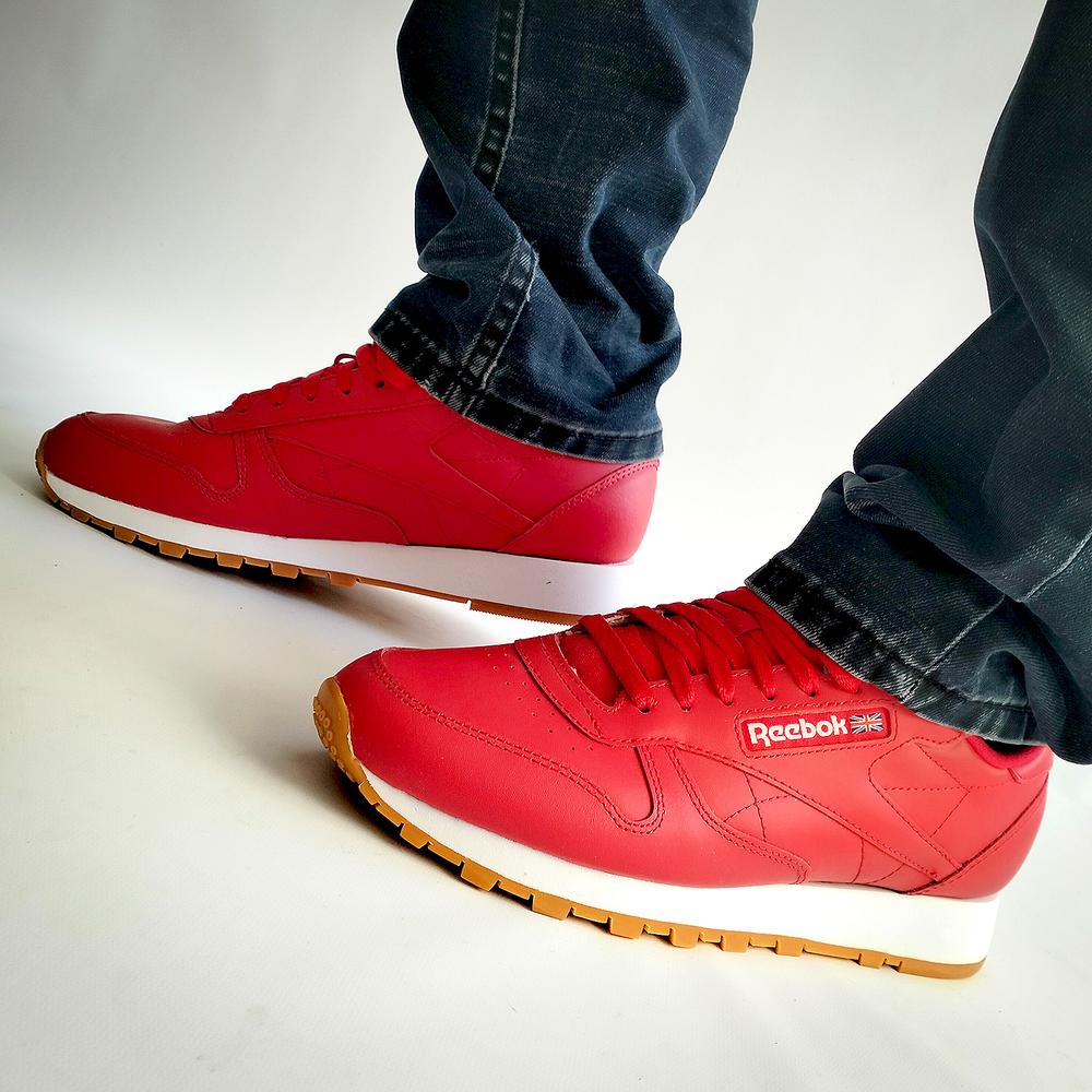 Tenis Reebok Classic Leather - 100008792 - Rojo - Hombre