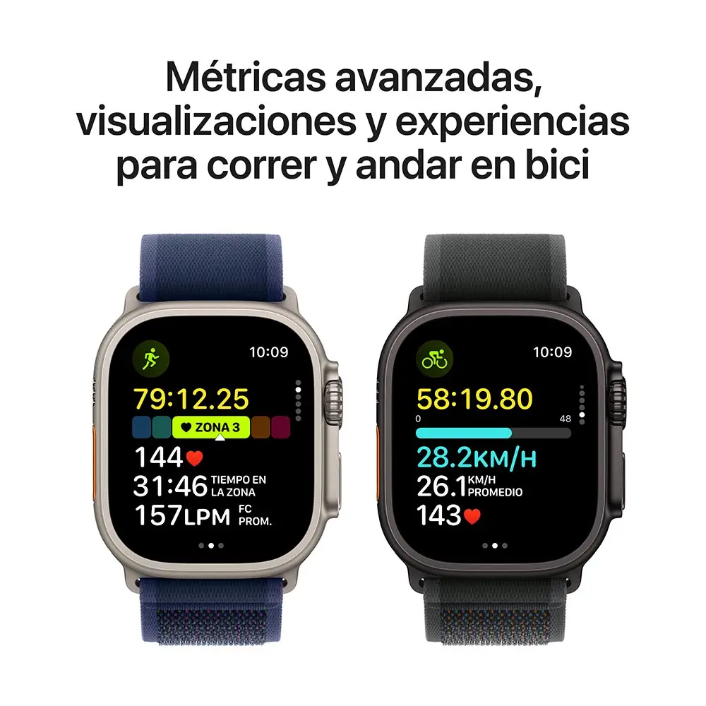 Apple Watch Ultra 2 (GPS + Cellular) Caja de titanio natural 49mm con Correa Ocean Azul Marino