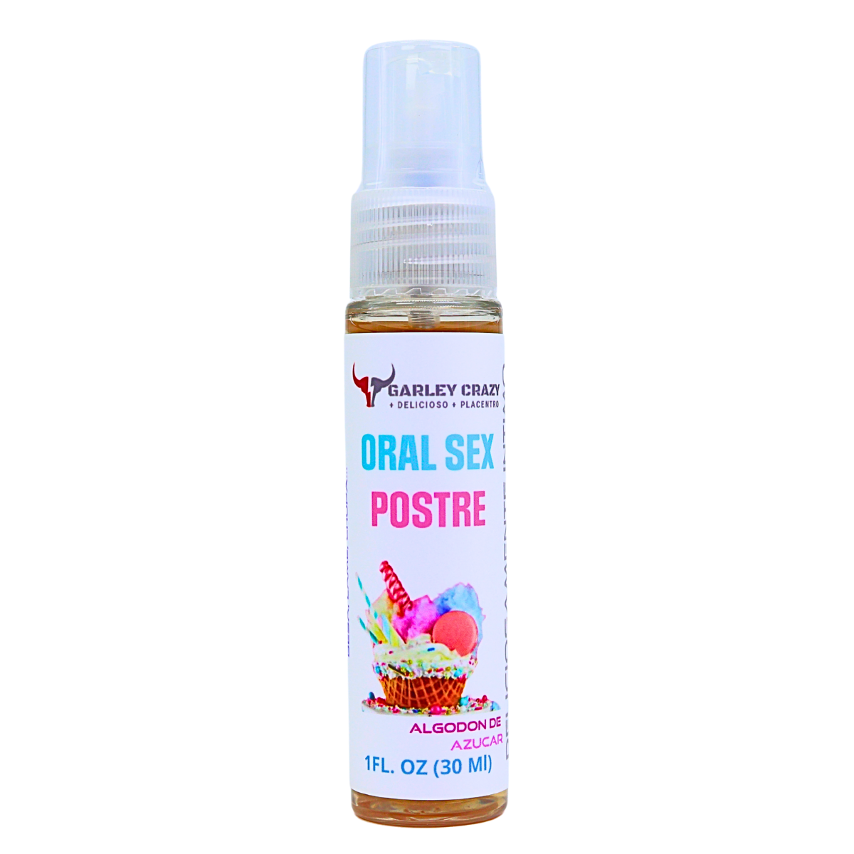 Garley Crazy Oral Sex Postre Lubricante Para Sexo Oral 30ml Algodón De Azucar