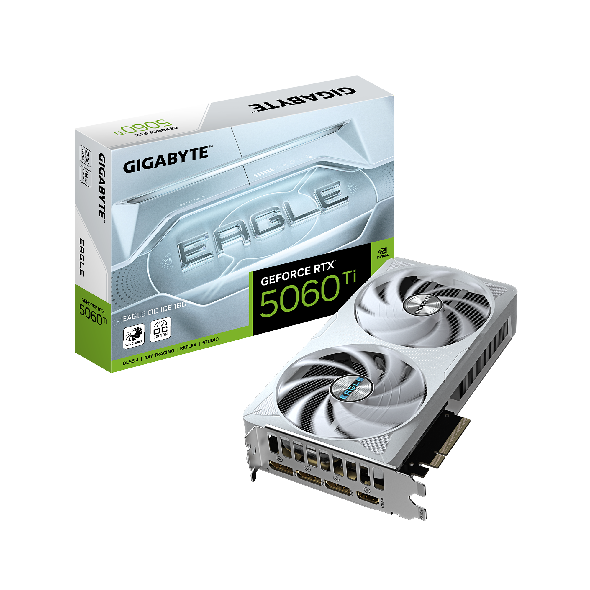 TVIDEO GIGABYTE RTX 5060 TI EAGLE OC ICE 16GB 128 BIT GDDR7 GV-N506TEAGLEOC ICE-16GD