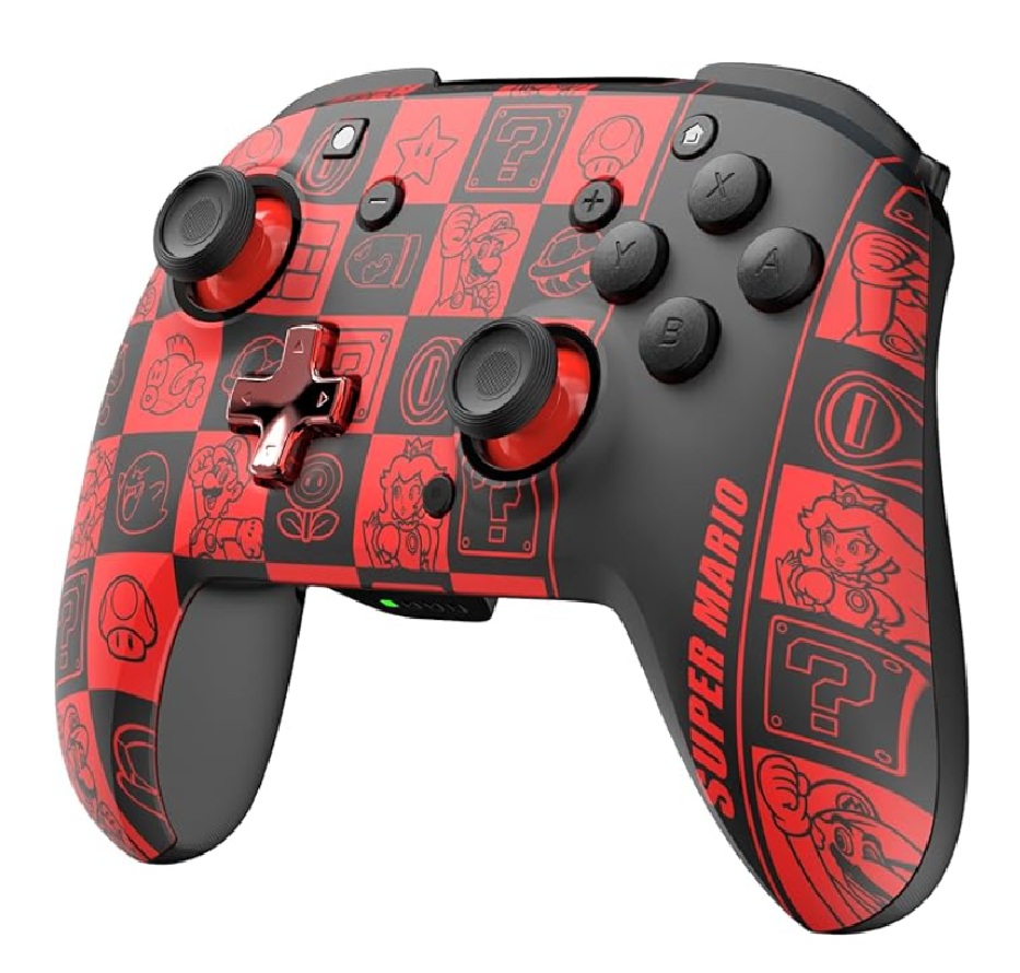 Control Inalámbrico PDP Rematch Glow, Compatible con Nintendo Switch, Color Rojo. 