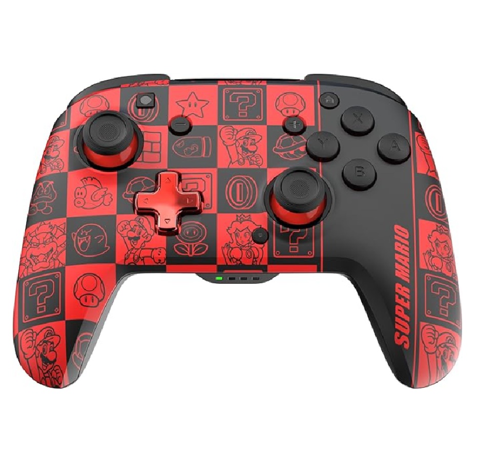 Control Inalámbrico PDP Rematch Glow, Compatible con Nintendo Switch, Color Rojo. 