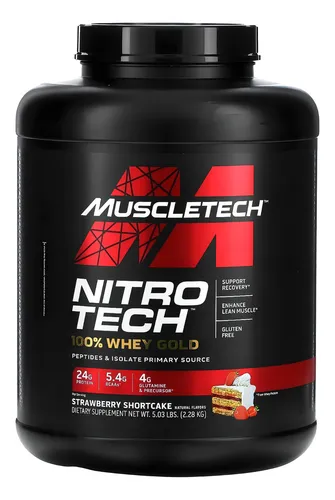Nitro-Tech 100% Whey  Gold Ripped Muscletech Proteína + Quema Grasa 5LBS 71 Servicios