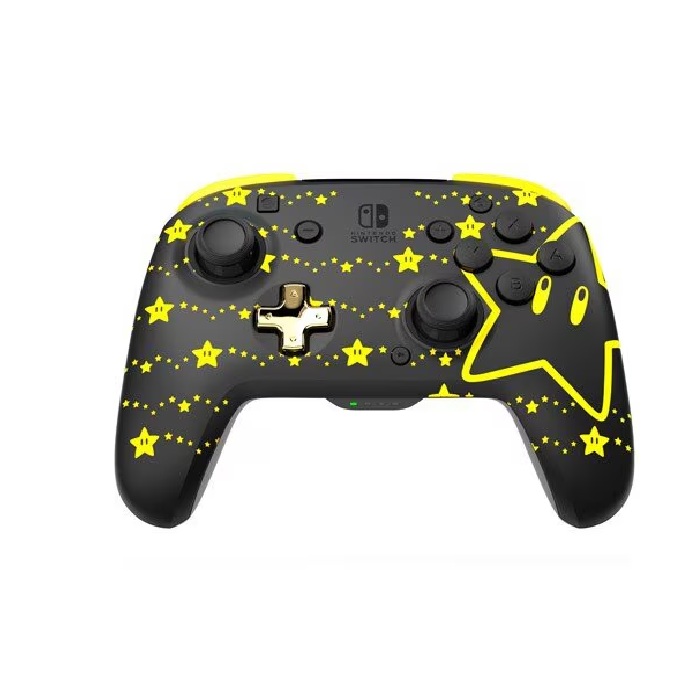 Control Inalámbrico PDP BDL 500-202-STGID Rematch Glow para Nintendo Switch y Switch OLED. Colores Negro y Amarillo