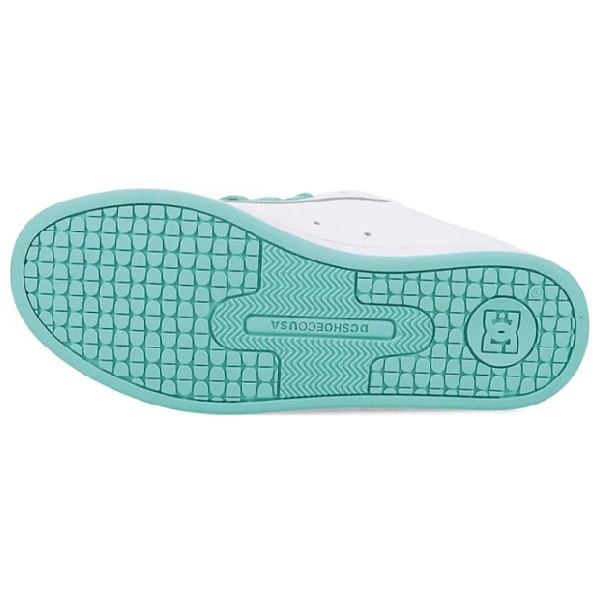 Tenis DC Shoes Court Graffik Blanco/verde Mujer Tallas #22 al #26