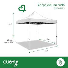 TOLDO CUORY CUO-RPI3 3X3 ACORDEON LONA BLANCA